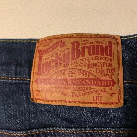 Lucky Brand Jeans By Gene Montesano Reg Straight Leg Classic Cotton Size 12/31 - Picture 5 of 13
